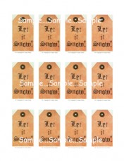 T36 - "Let It Snow" Tags